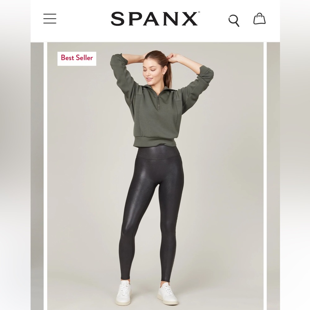 Spanx faux leather leggings